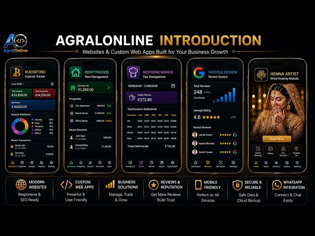 AgralOnline - Custom Web Apps, Business Websites & Digital Solutions