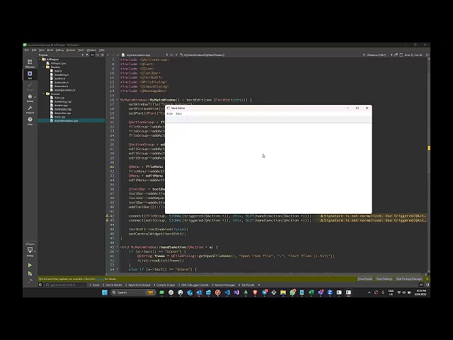 COS2614 - Exam prep. Menus and toolbars.