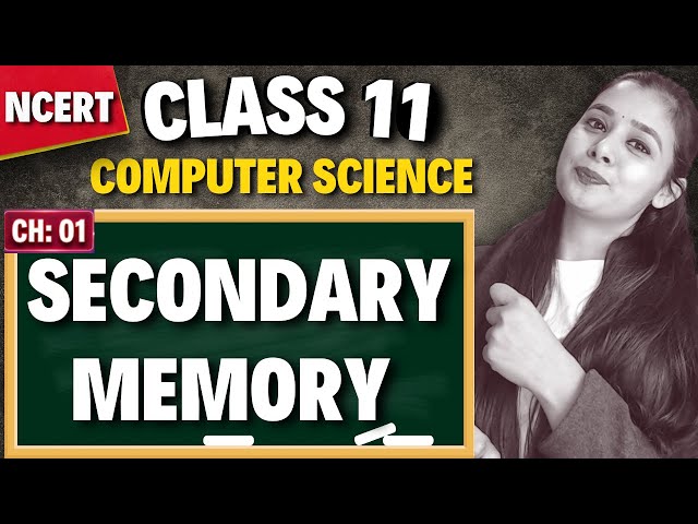 Secondary Memory | Class 11 Computer Science | CBSE
