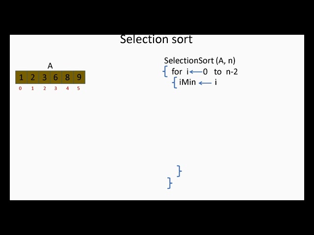 How the Selection Sort algorithm work || with code
