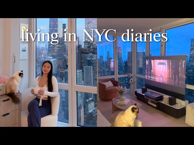 productive days living in NYC 🌱 romanticizing life, in my best single era & cozy days at home!