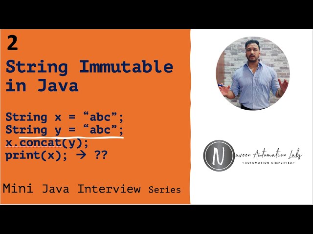 String Immutable In Java Interview Question