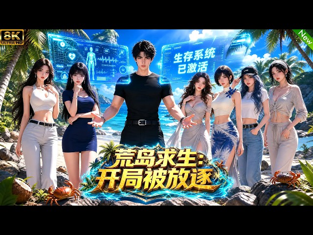最新海岛求生动漫！🏝️🏝️开局遇海啸流落荒岛，激活生存系统，在荒岛成为全强霸主！#动漫 #anime