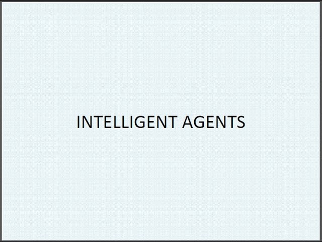 Intelligent Agents Part 1 | Concepts of Artificial Intelligence | #ArtificialIntelligence | #AI