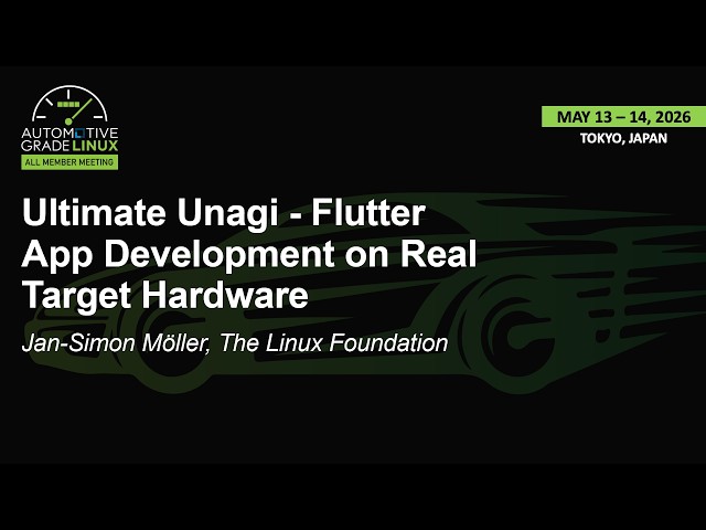 Ultimate Unagi - Flutter App Development on Real Target Hardware - Jan-Simon Möller