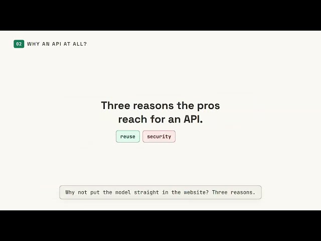 Ep 02: Why an API? | How does the machine learning model become a service anyone can use