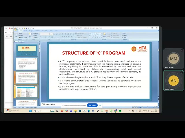 Programming with C Lab (CSM 6151-Introduction)