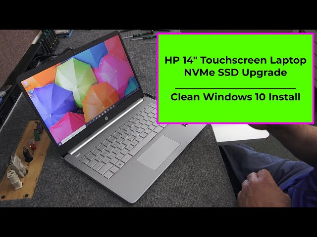 How to upgrade SATA SSD to NVMe SSD in HP 14" laptop