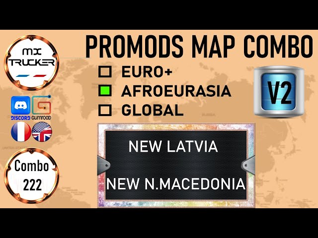 222 | ETS2 1.47 PROMODS MAP COMBO AFROEURASIA V2 | MXTrucker