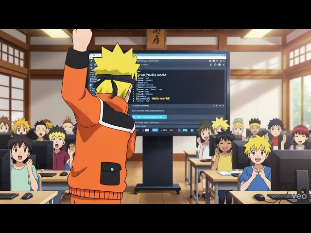 Naruto Teaches Python Hello World