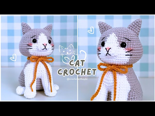 Cat Crochet Part 1 | Free Amigurumi Pattern & Tutorial | Ganchillo Gato | How to Crochet Cat