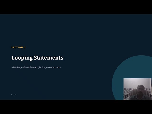C Programming lecture - Control Structures