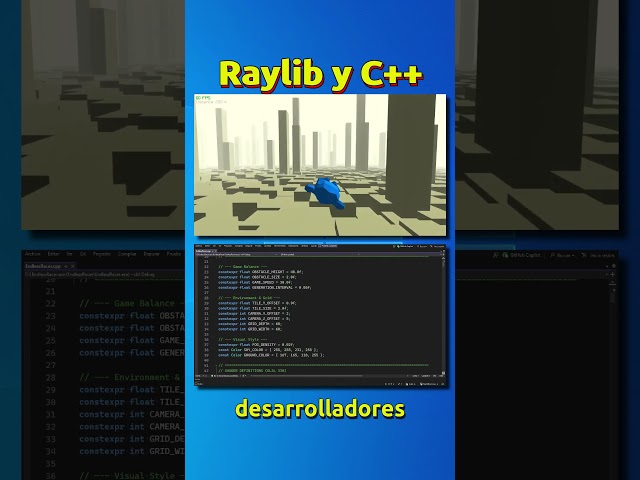 Videojuegos con Raylib #raylib #cpp #unrealengine #devlog #indiedev