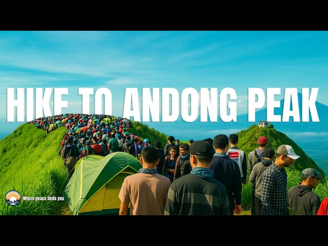 Beginner-Friendly ASMR Hike in Java 🇮🇩 Andong Peak Morning Walk 🚶☀️ (Footsteps, breathe & Husttle)