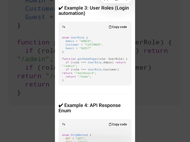 Realtime Example of Enum #shorts