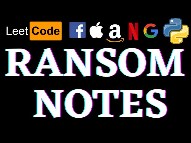Ransom Note | Leetcode Python Solution | Python