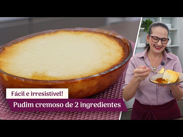 ¡SIN HUEVOS, FLAN DE 2 INGREDIENTES! ¡CREMOSO, FÁCIL Y RÁPIDO! - Isamara Amâncio