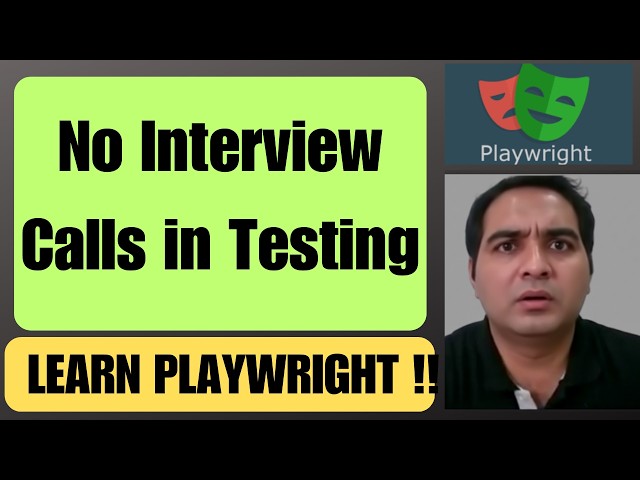 Why Learning Playwright Can Get You More Interview Calls in 2026| Playwright Tutorial