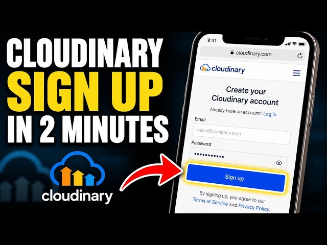 How to register with Cloudinary for image optimization in mobile - Quick Tutorial