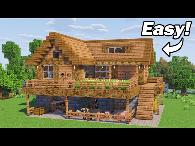 Minecraft - How to build a Jungle Wood Survival Base House