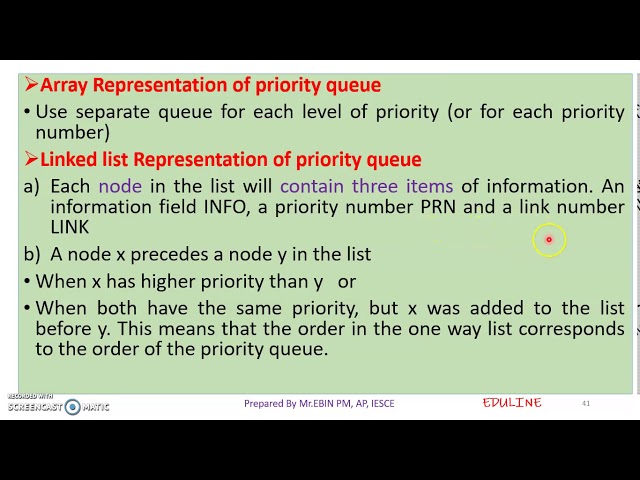 DS - MODULE 2 - TOPIC 9 - PRIORITY QUEUE, DOUBLE ENDED QUEUE & APPLICATIONS OF QUEUE
