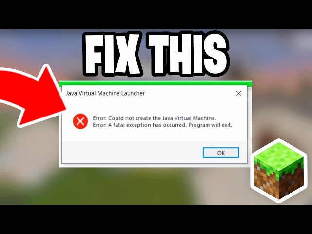 How To Fix Java Virtual Machine Launcher Error Minecraft! - Tutorial