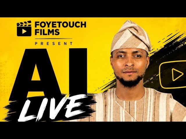 FOYETOUCH FILMS PRESENTS: AI LIVE #tutorial #ai #filmmaking 