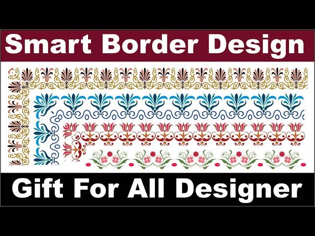 how to design border in coreldraw and border design in coreldraw