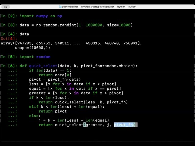 Selected Algorithms and Data Structures: selection