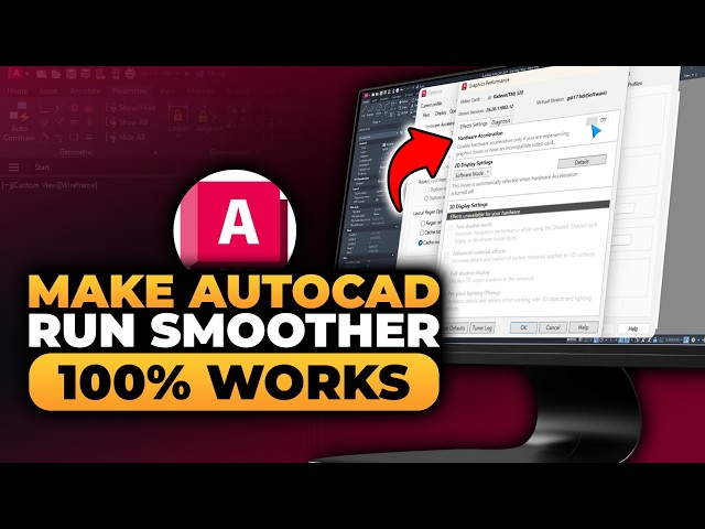 How To Make AutoCAD Run Smoother (𝟮𝟬𝟮𝟲) | 100% WORKS | NO Yapping, To The Point! | FAST & EASY