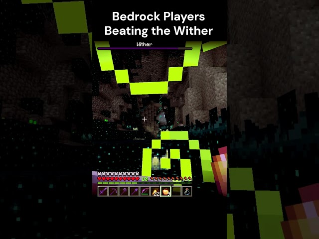 Java Wither vs Bedrock Wither