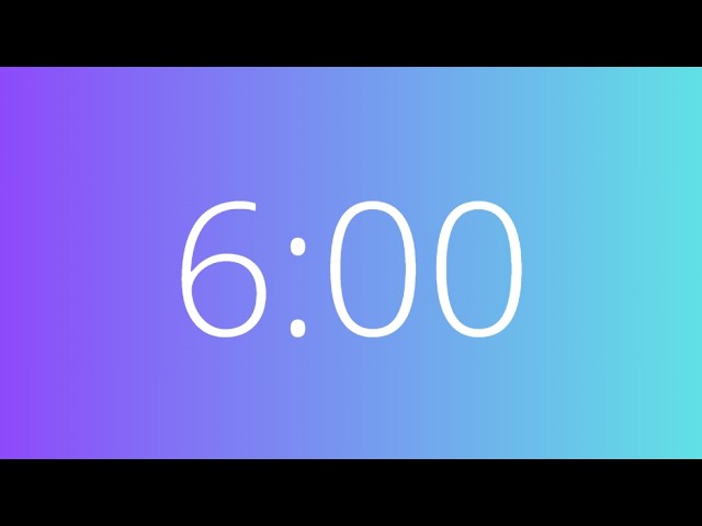 6 Minute - Silent Timer - Cute 6 Minute Timer