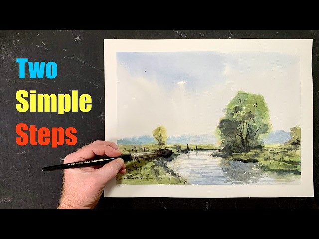 The TWO STEP METHOD Makes Watercolour EASY!!!