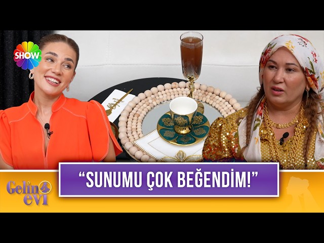 Feride Hanım’ın kendi tasarımı sunum tepsileri! | Gelin Evi 1771. Bölüm