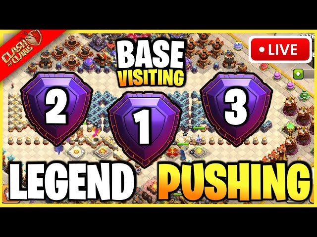 Coc Live - Base Visiting & Streak War Clash Of Clans #clashofclans #clasharama #coclive