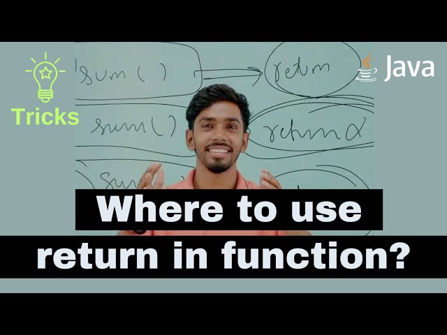 trick for where to use return in java and where not ? icse computer functions in java #icse #isc