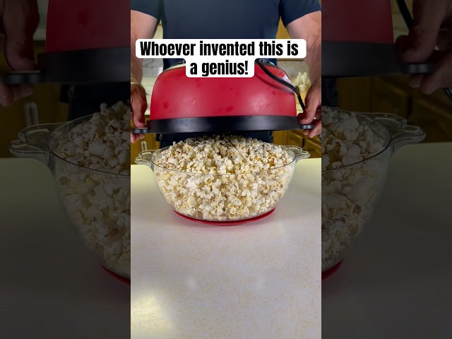 Fresh buttery popcorns in just a few minutes with this popcorn maker popper