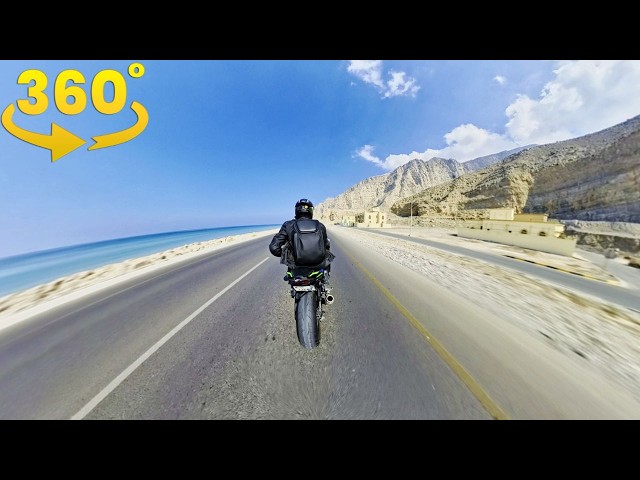 360° 8K Immersive Motorcycle Riding On The Coastal Route | Pure ASMR VR Experience
