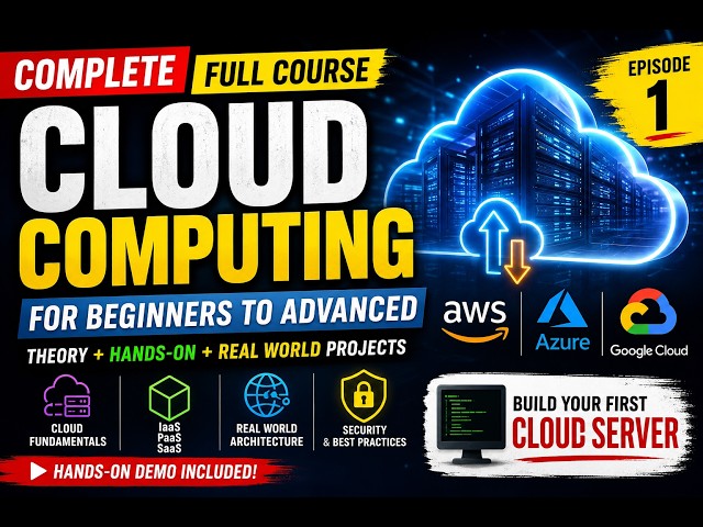 Cloud Computing Full Course for Beginners to Advanced | Real World Projects | Episode 1