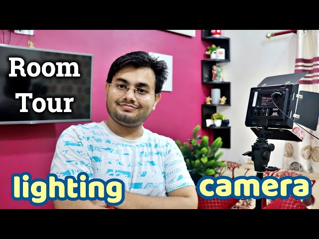 SRJ TECH WORLD Studio Setup Tour 🔥 Lighting Setup 💡 Camera 🎥 Tripod 🥰 2 LAKH Rs Studio 💰
