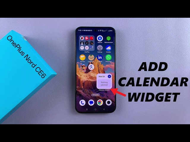 OnePlus Nord CE 6 5G: How To Add Calendar Widget On Home Screen