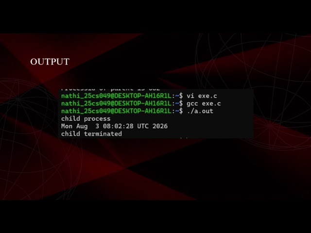 24ucs313 os lab - Linux System Calls, Department of CSE, JSREC