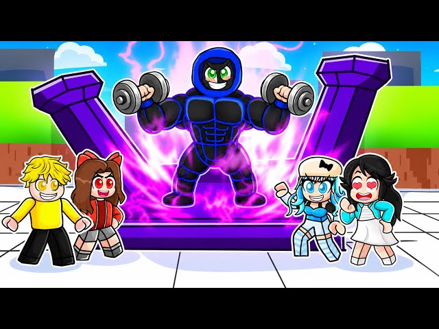 I Challenged Ekta: From NOOB to PRO in Roblox Muscle Legends