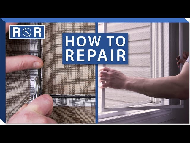 How to Replace a Window Screen | Repair and Replace
