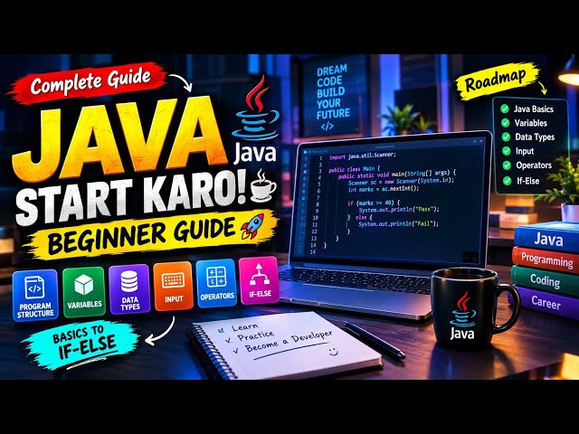 Java Programming Start Kaise Karein? ☕🚀 | Complete Beginner Guide | Java Basics Explained