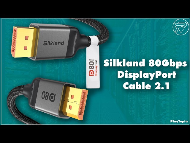 Silkland 80Gbps DisplayPort Cable 2.1 Unboxing & Review