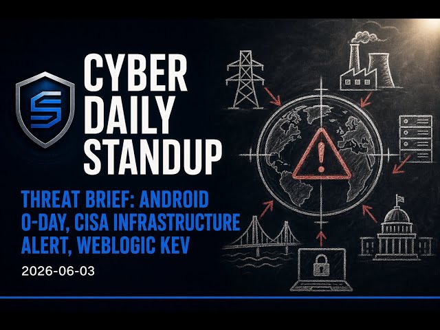 Android Zero-Day & WebLogic KEV: Urgent Critical Patch Alert
