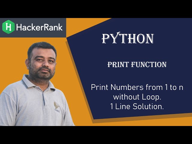 Hackerrank | Python | Print Function