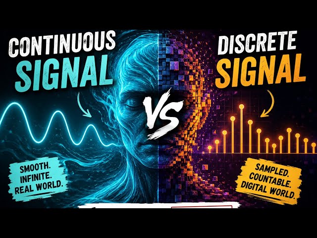 Continuous vs Discrete Signals in 10 Minutes | Signals & Systems Fundamentals