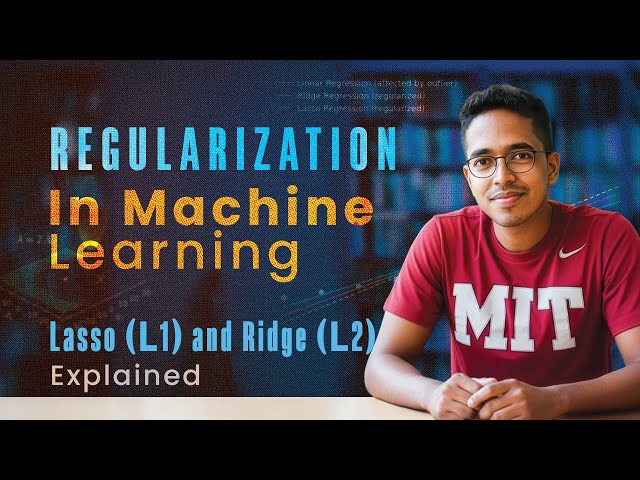 Regularization in ML explained simply | Lasso (L1) and Ridge (L2) | Foundations for ML [Lecture 27]